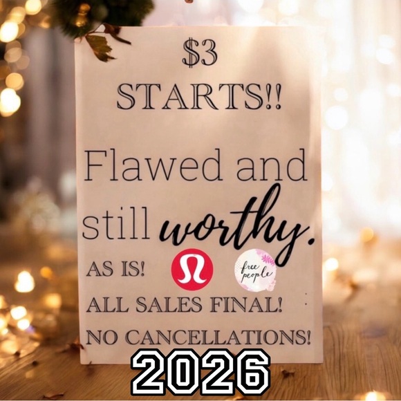 Tops - 01/02/26 Flawed and Still Worthy Live Show Unlisted Items